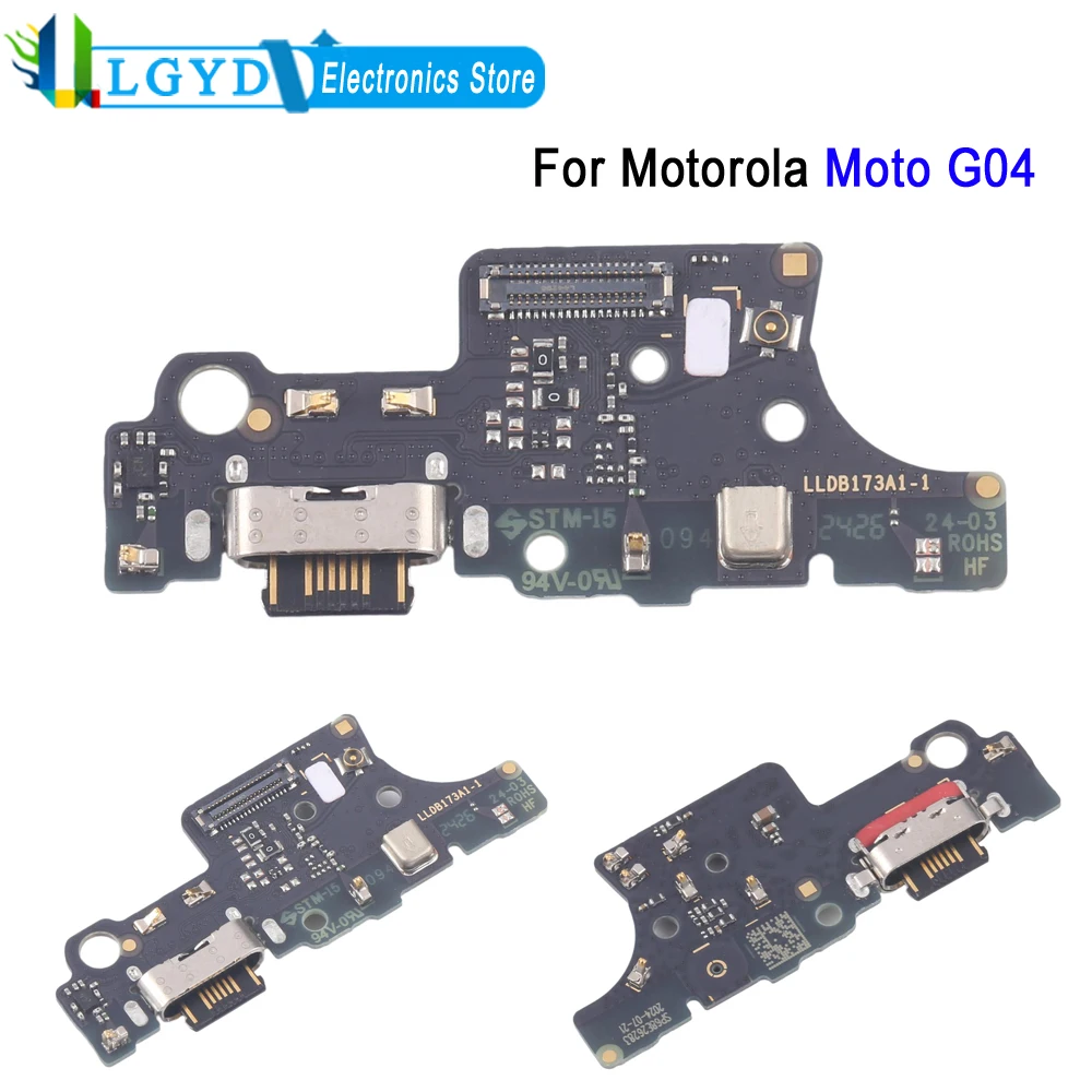 Charging Port Board For Motorola Moto G04 4G, XT2421 Phone USB Power Charging Board Repair Replacement Spare Part