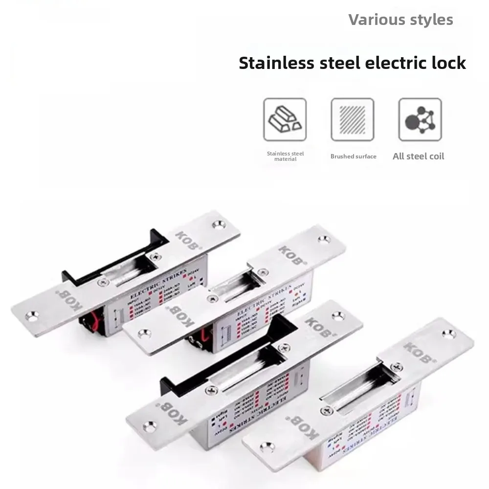 Fechadura Elétrica de Controle de Acesso KOB com Alimentação Padrão, Fechadura Catódica Eletrônica de Controle de Acesso 12V