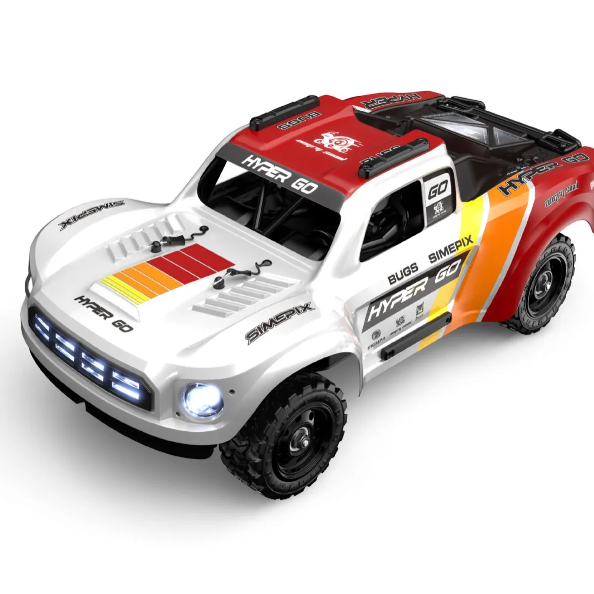 Mjx 14211 Hyper Go 1:14 Scale 4wd Brushless Rc Short Course Truck Rally Car Gyro Alloy Metal Chassis 70 km/h 3s Racing Truck Toy