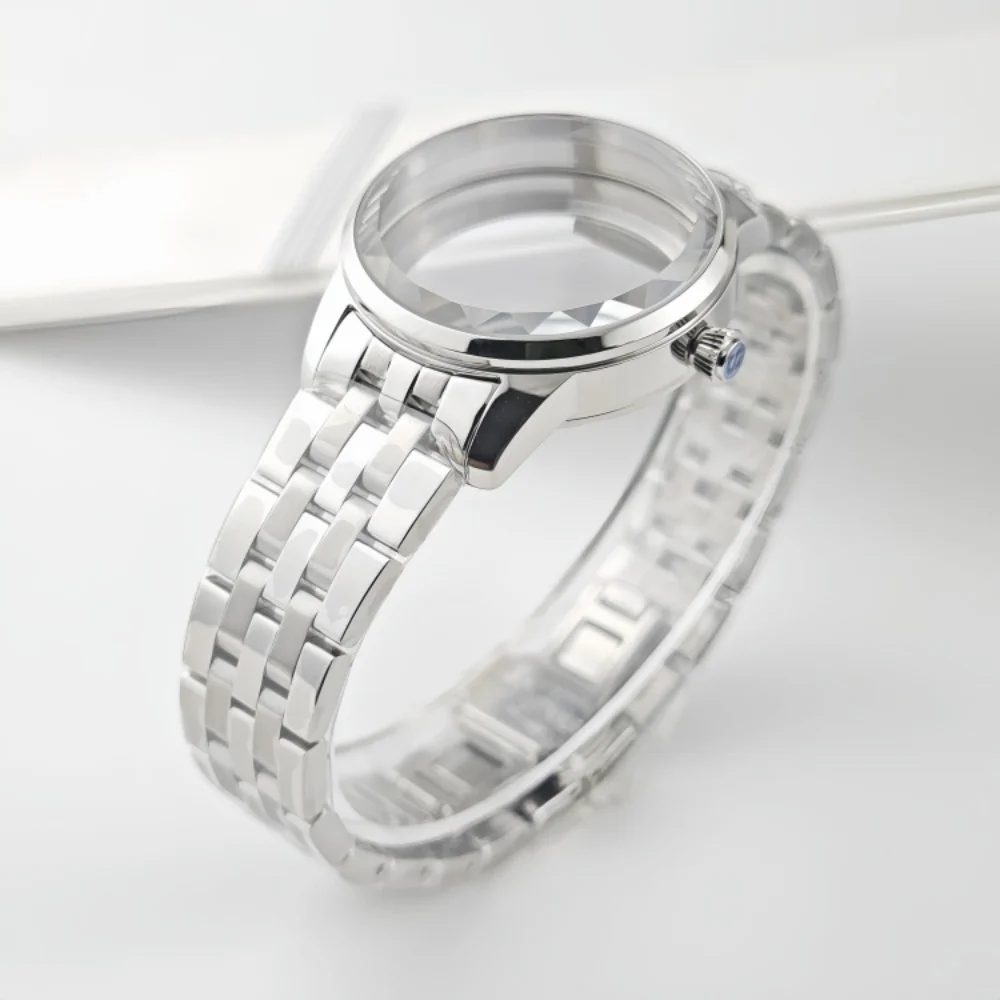 33 مللي متر كوكتيل سيدة ساعة مناسبة ل Seiko Presage NH35/36/34/4R الحركة التلقائية دفعة زهرة الدانتيل حزام زجاجي أجزاء