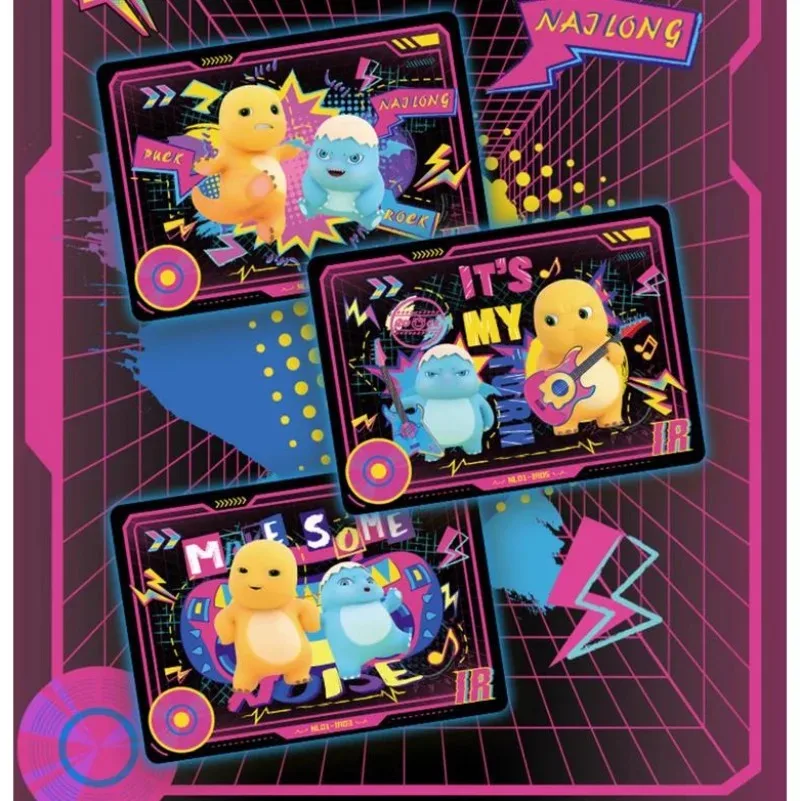 بطاقة أصلية رسمية ممتعة Nai Nlong Deluxe Collection Cards Hot Stamping Laser Card Xiaoqi هدايا العيد النادرة