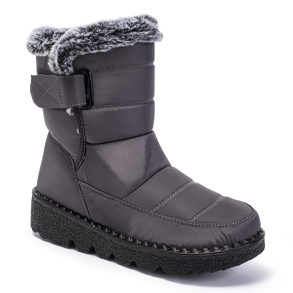 

Plus Size Snow Boots for Women 36-44 Northeast Super Thick Cotton Boots for Women Winter Fleece-Lined Warm Thick Sole Waterproof Anti-Slip Women's Shoes for Couples