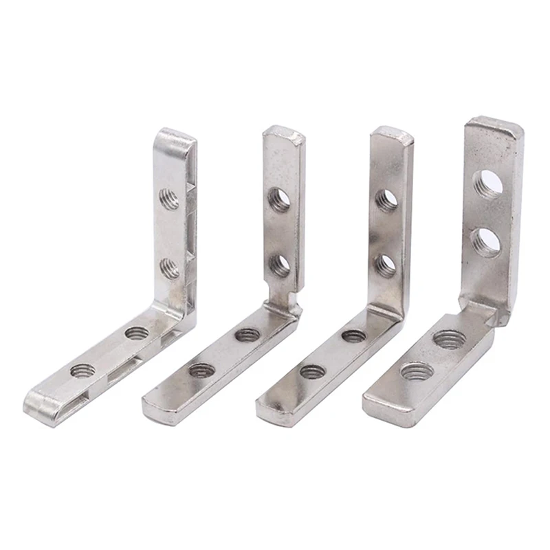 △ 2/4Pcs Angle Slot Connector 2020 3030 4040 Panel Iinstallation Board Angle Slot Fixing Hardware Door Frame Corner Code Profile