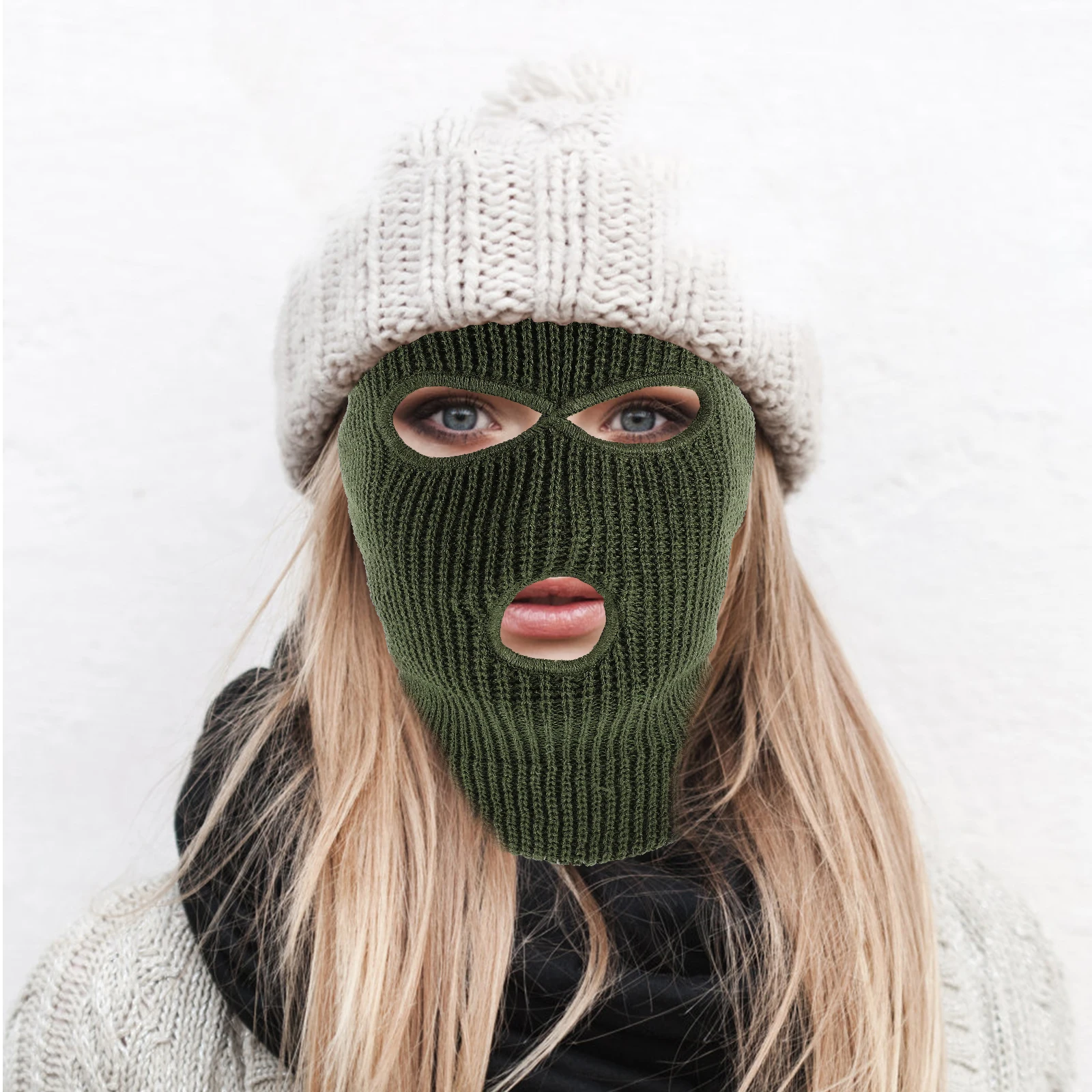 

Head Warmer Ski Mask for Outdoor Sports Cycling Breathable Men Balaclava Headgear Man