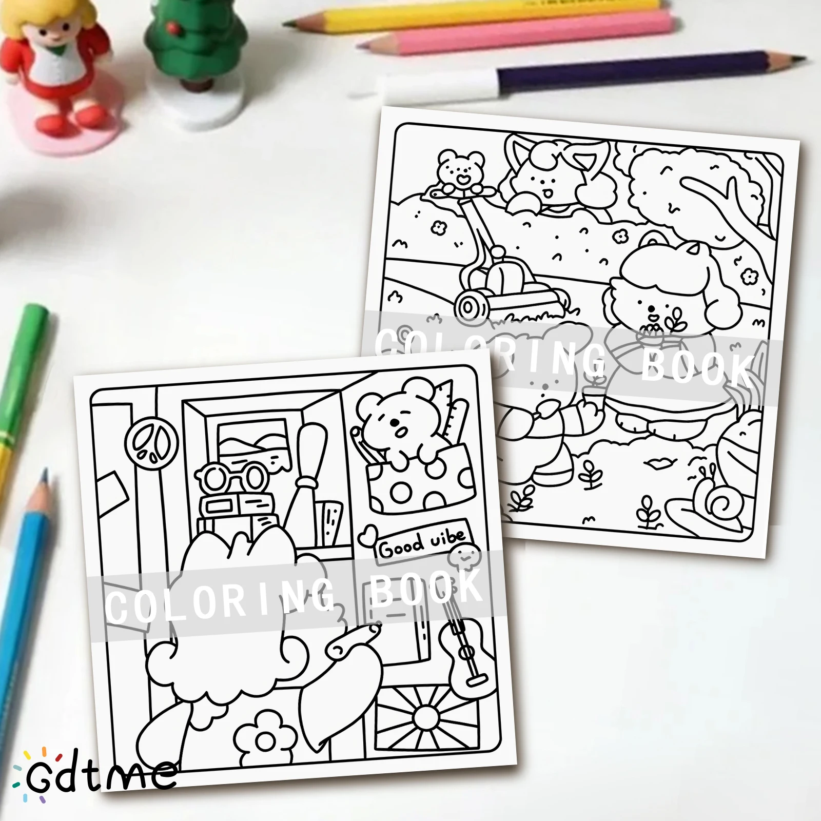 GOLDEN TIMES kleurboek voor volwassenen en tieners met schattige, gezellige dagelijkse activiteiten voor ontspanning (gemellige ruimtes kleuren)