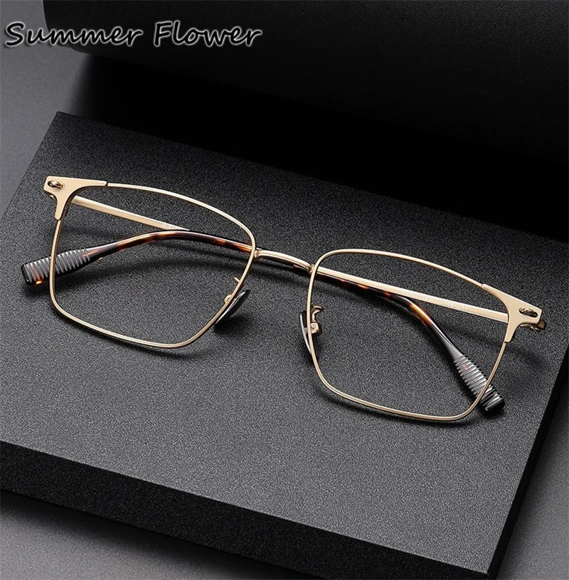 

54 mm Men Optical Full Frame Gafas Fashion Spectacle Male 142 mm Medium Face Ultra Light Flexible Eyewear for Myopia Lenses