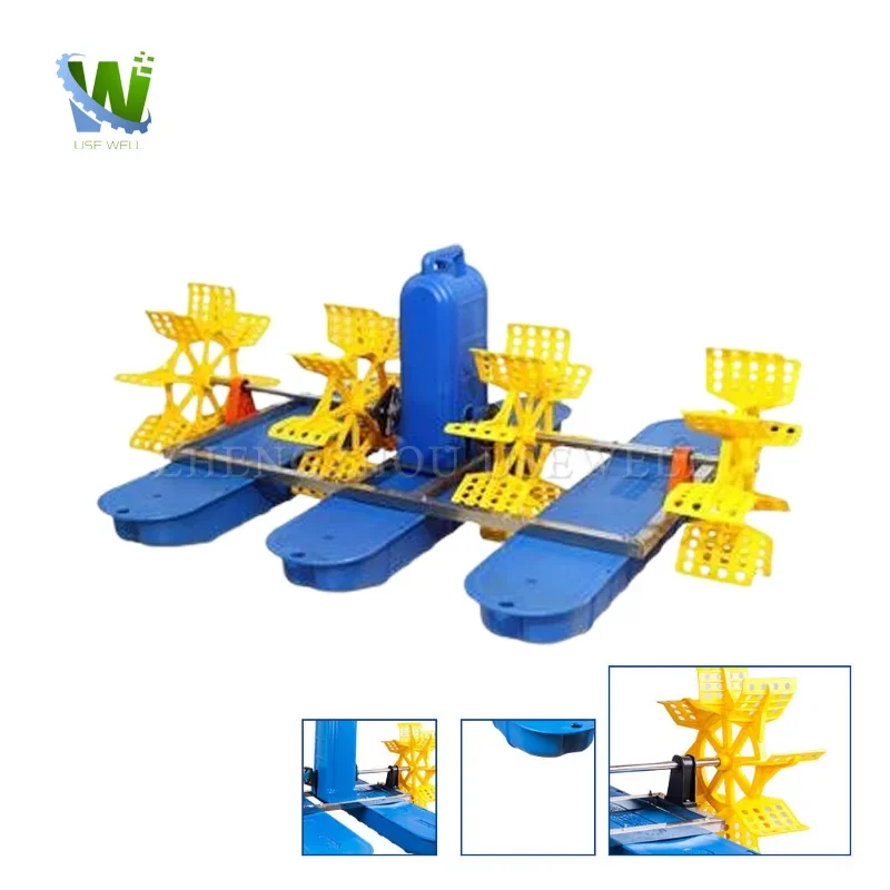 Impellers Prawn Energy Oxygen Pump Floating Paddle Wheel Solar Aerator For Shrimp Farm Fish Pond Aquiculture