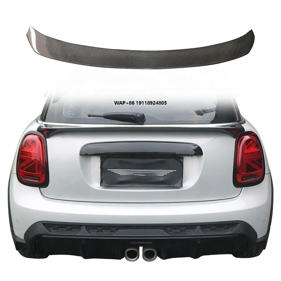 For MINI JCW S F56 2014-2023 Body Kit Carbon Fiber Rear Center Spoiler Tail Wing Custom Car Spoilers