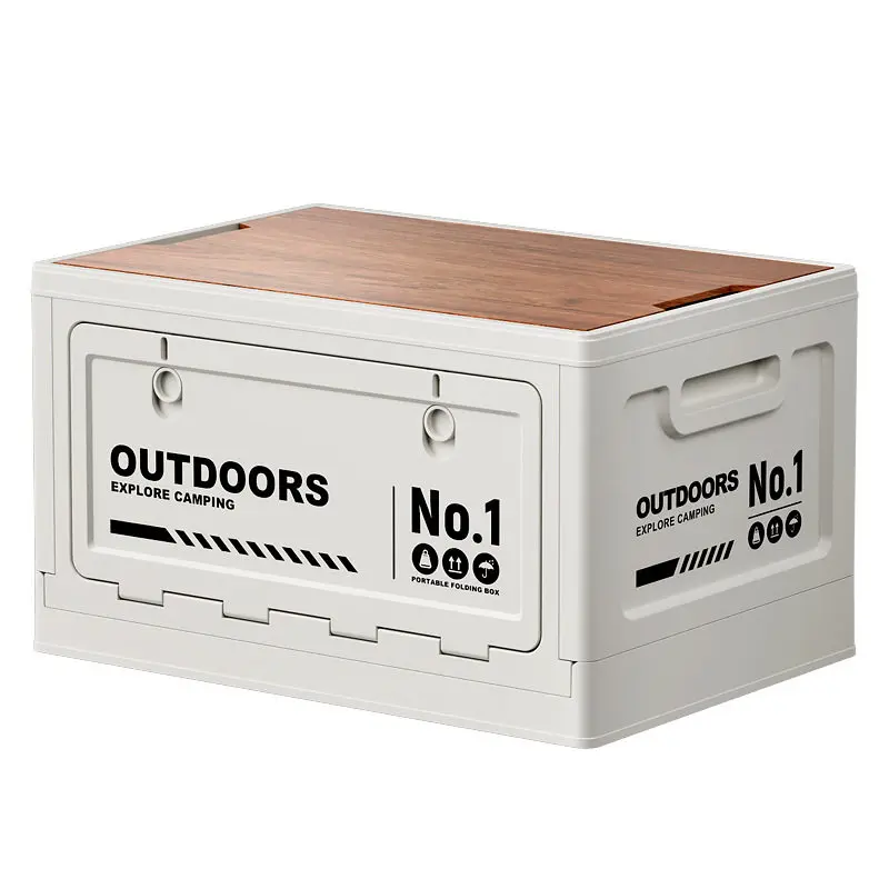 

Outdoor camping folding box Car trunk Organizing box Camping folding storage cabinet