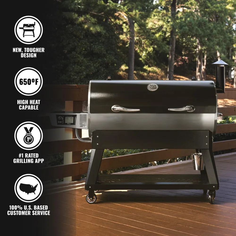 Flagship XL 1400 Pellet Smoker Grill, Wi-Fi-Enabled Electric Pellet Grills, Outdoor Grills & Smokers