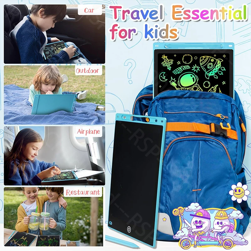Tavoletta grafica per scrittura LCD da 12/10 pollici utilizzata per scrivere/pittura/apprendimento/giocattoli elettronici educativi regalo per bambini