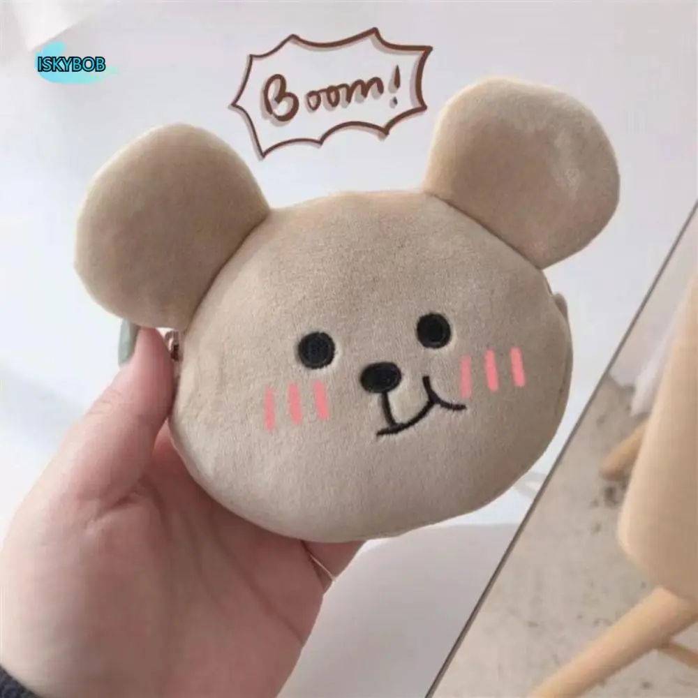 

Zipper Plush Coin Purse Cartoon Storage Bags Funny Cartoon Bear Women Wallet