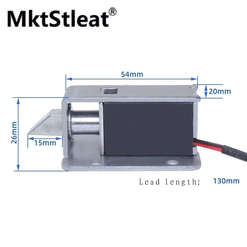 MktStleat LY03 Waterproof Reinforced Electromagnetic Lock Drawer Substation Box Cabinet Latch Lock DC12V