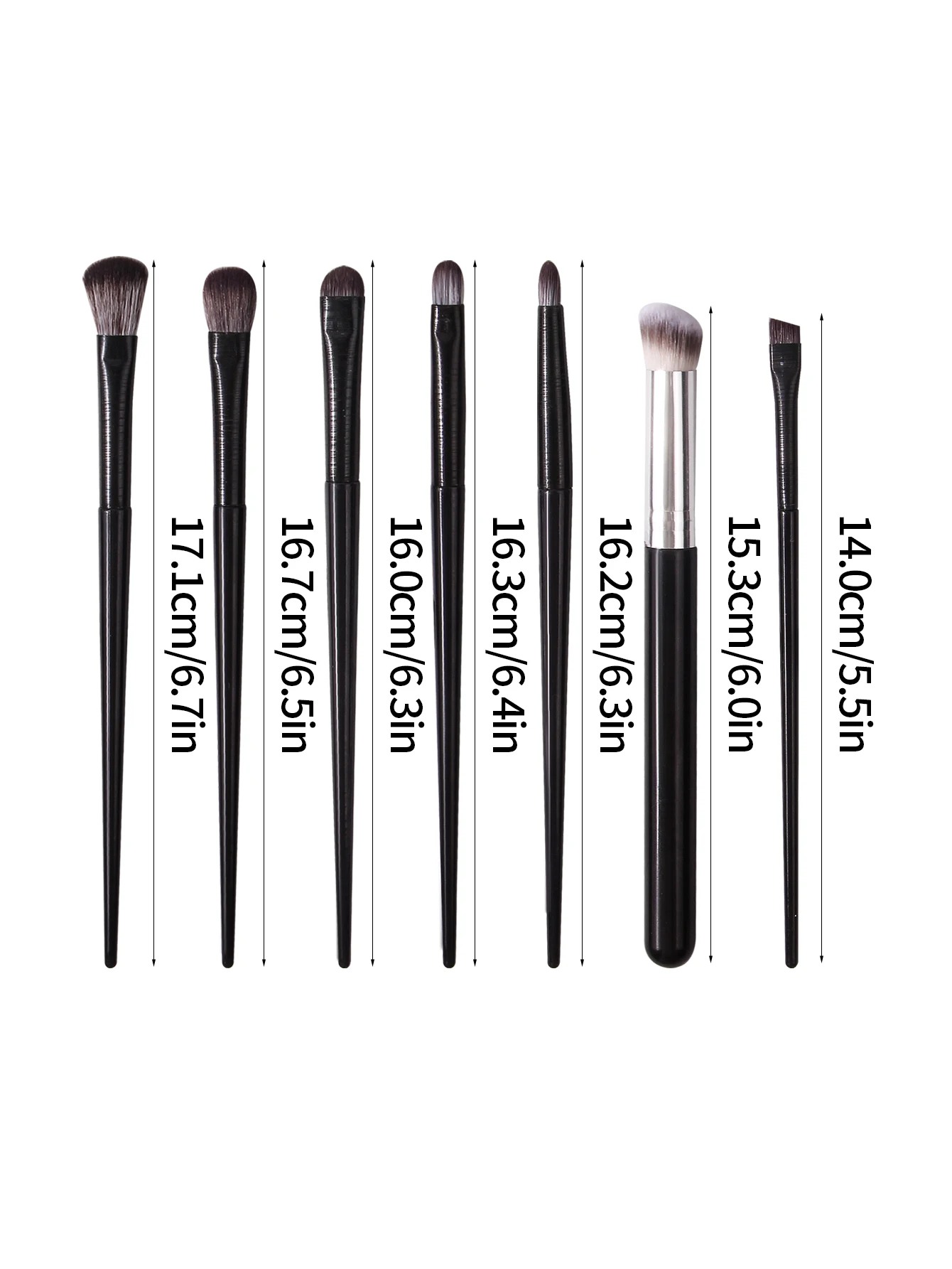 7PCS Makeup Brush set: Eyeshadow brush, eyeliner Brush, Concealer brush, multi-functional facial makeup brush tools