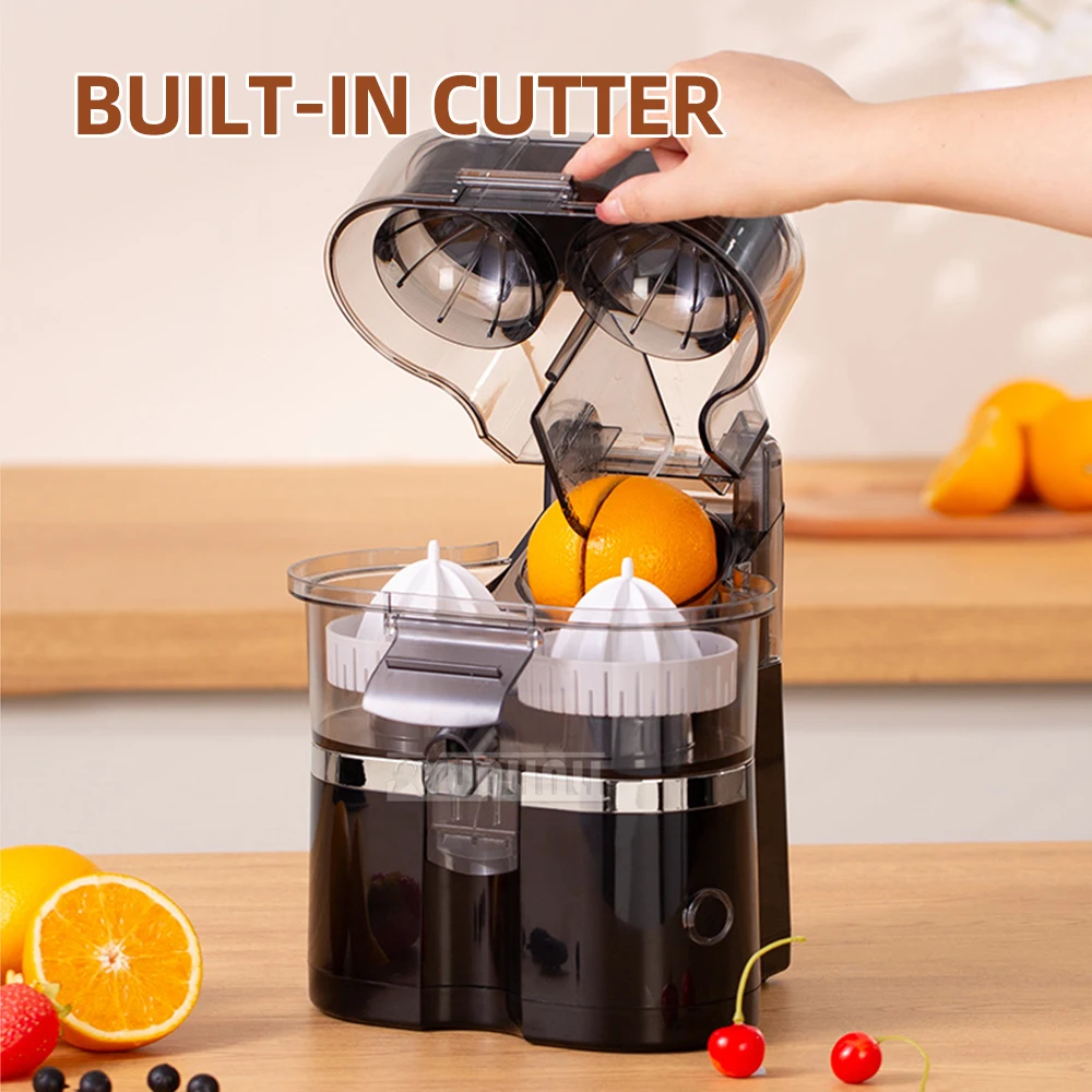 FE003A Double-head Juicer for Orange, Lemon, Grapefruit Slag Juice Separation Fresh Separator Press Machine
