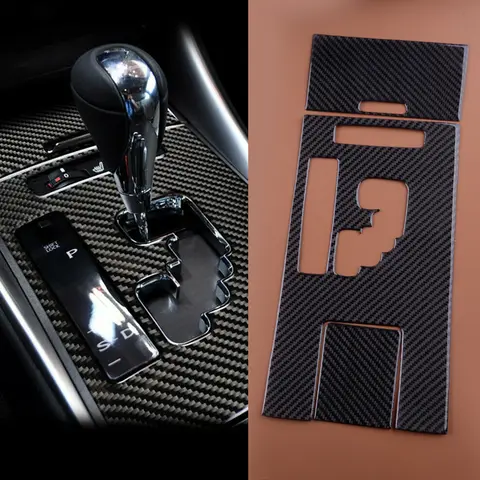 LHD 자동차 기어 시프트 패널 커버 트림, 렉서스 IS250 IS350 2006-2009 2010 2011 2012 블랙 탄소 섬유, 세트당 3 개