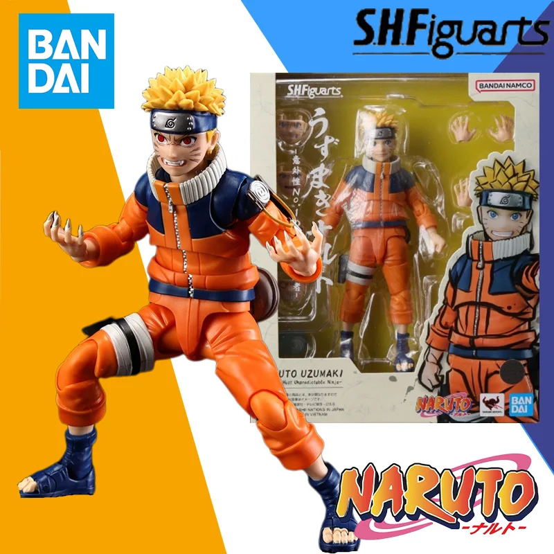 

In Stock Bandai Original S.H.Figuarts SHF Naruto Uzumaki The No.1 Most Unpredictable Ninja Edition Anime Action Figure Toy Gift