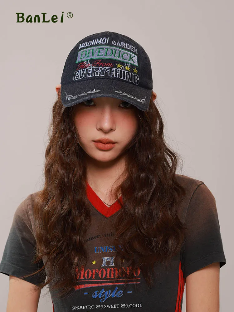 

Retro niche baseball cap trendy brand hip hop big head circumference peaked cap men