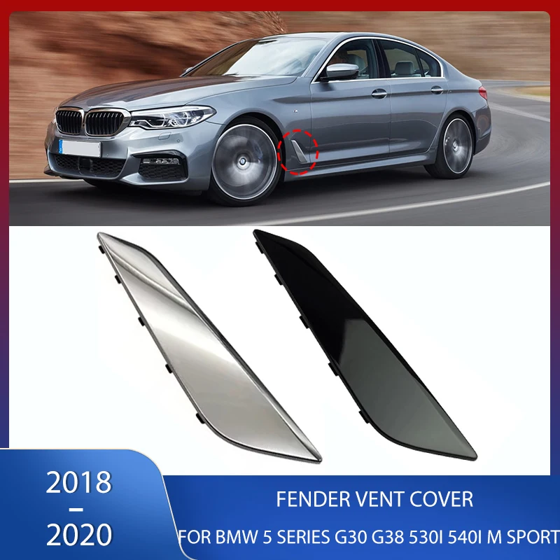 

Car Side Fender Vent Cover Fender Wing Spoiler Side Air Vent Outlet Trim For BMW 5 Series G30 G38 530i 540i M Sport 2018-2020