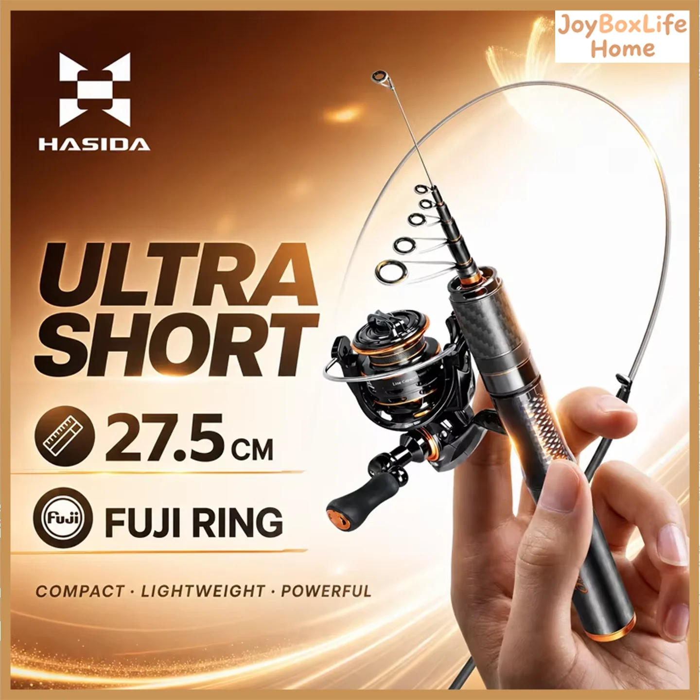 Hasiida Telescopic Ultralight Fishing Rod Fuji Guide Ring Titanium Tip Portable Travel Freshwater Fishing Tackle