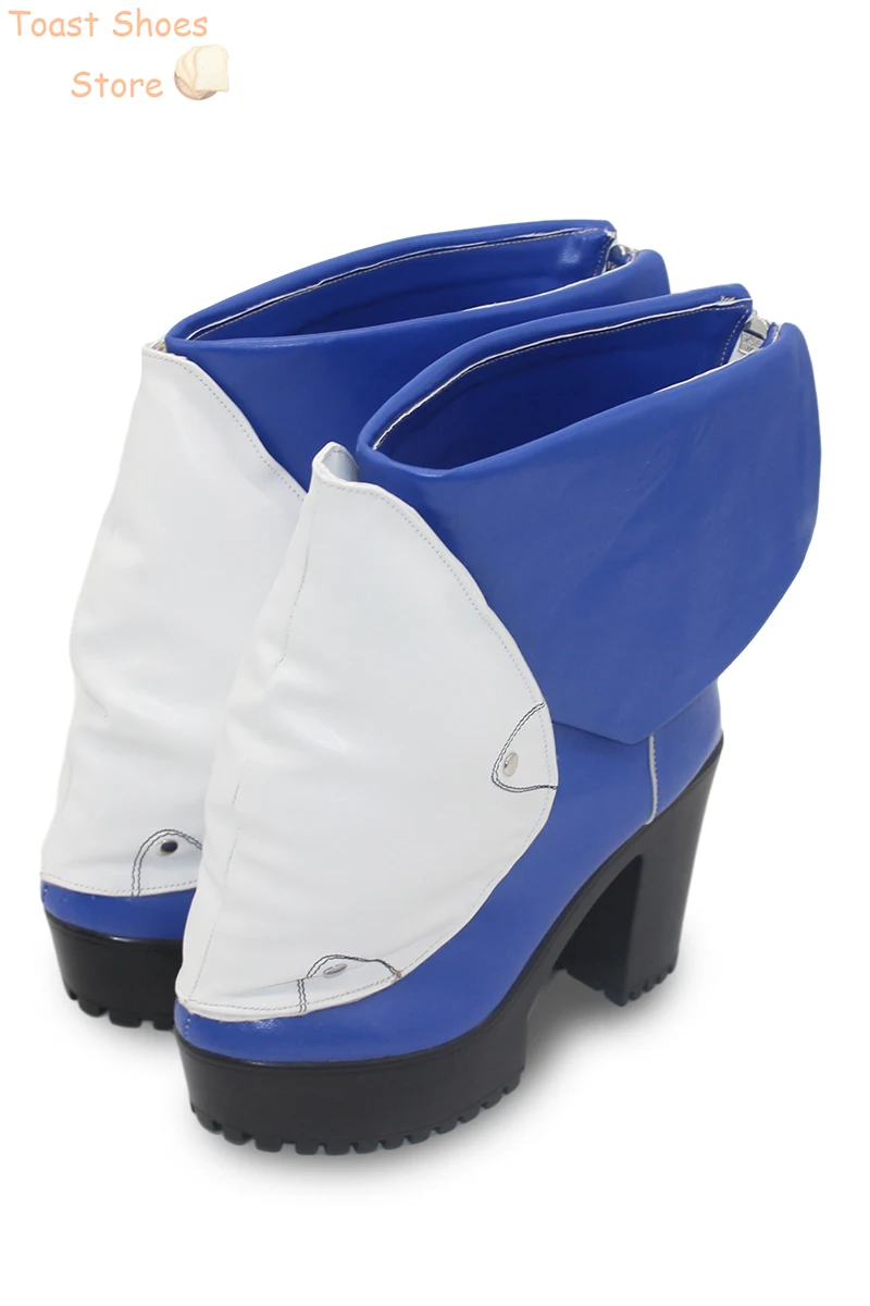 Bridget Cosplay Schuhe schwarz Pu Lederschuhe Halloween Karneval Stiefel Cosplay Prop Kostüm Requisite