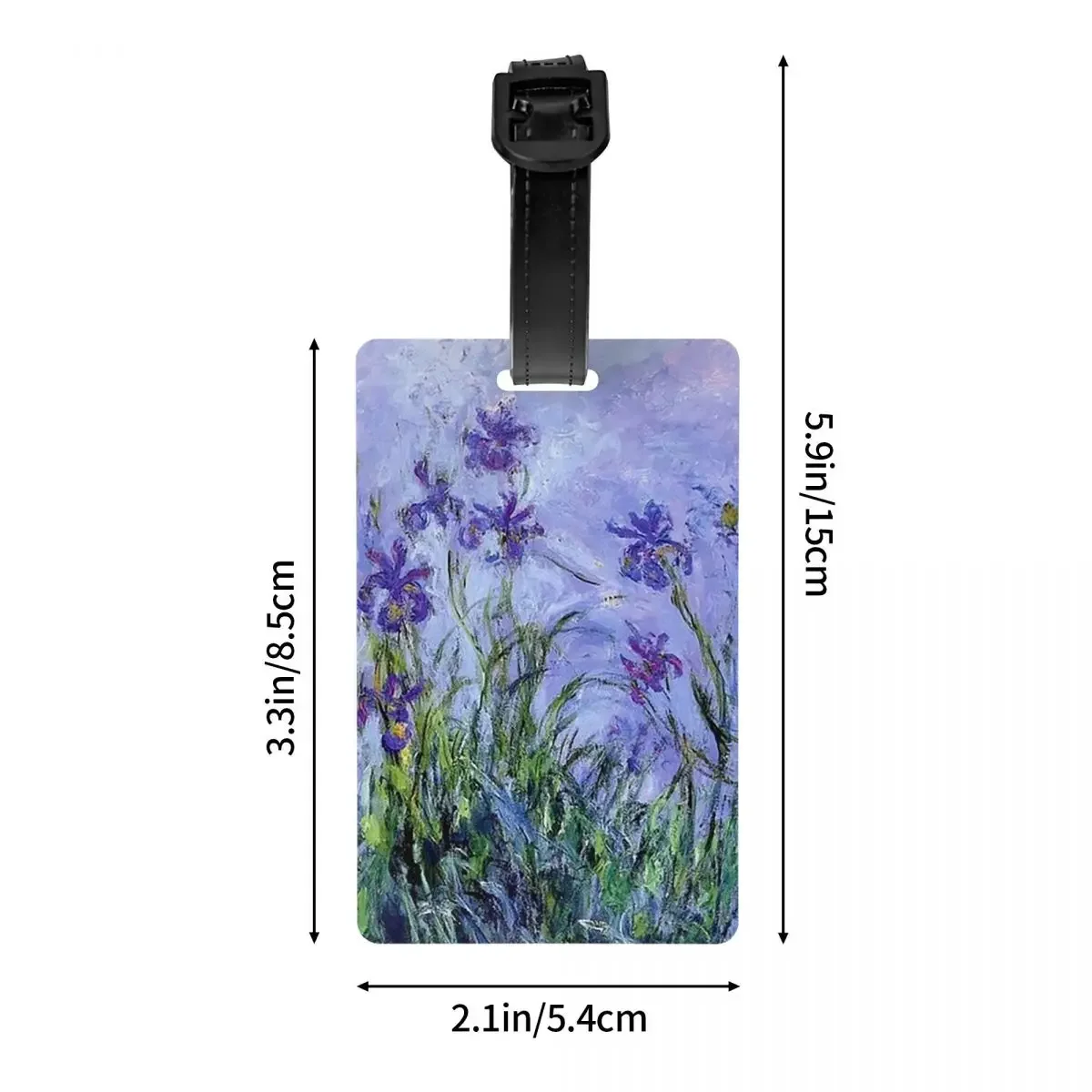 كلود مونيه ليلك القزحية علامات الأمتعة حقيبة الملحقات السفر المحمولة الأمتعة الصعود علامة التسمية حامل معرف اسم العنوان