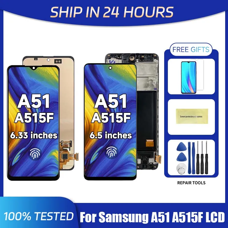 A51 For Samsung 6.5\'\'For  A515 A515F A515U A515W A515X LCD Display Touch Screen Digitizer Assembly Replacement