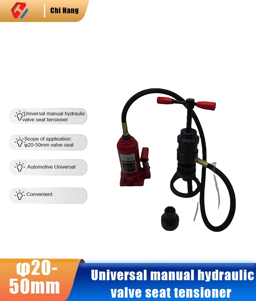 

Hydraulic Extractor Puller Kit,Interchangeable 4/6 Heads for Engine Seat Replacement,Valve Removal Tool for Automotive Repair