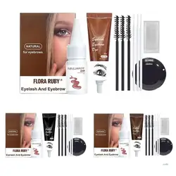 Eyelash and Eyebrow Color Kit Instant Hair Dying Kit for Lash and Brow Eyebrow Lamination Kit Lashes & Brow Tint Kit