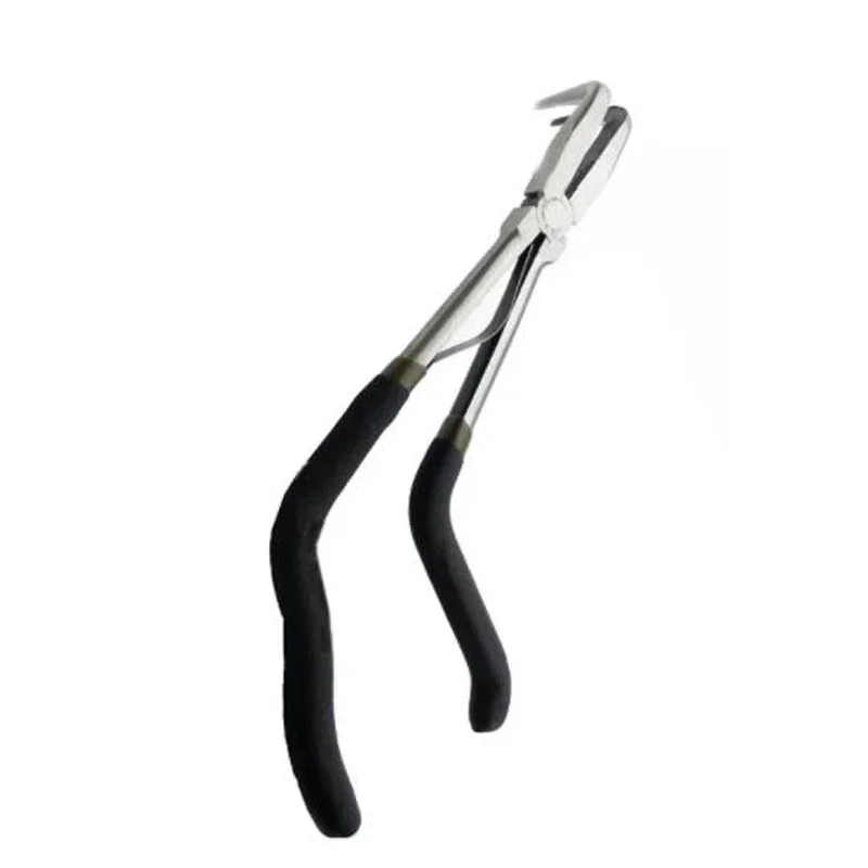 1PC Curved Handle 11 Inch Extra Long 90 Degree Curved Needle Nose Retaining Ring Oil Seal Snap Pliers Repair Tool