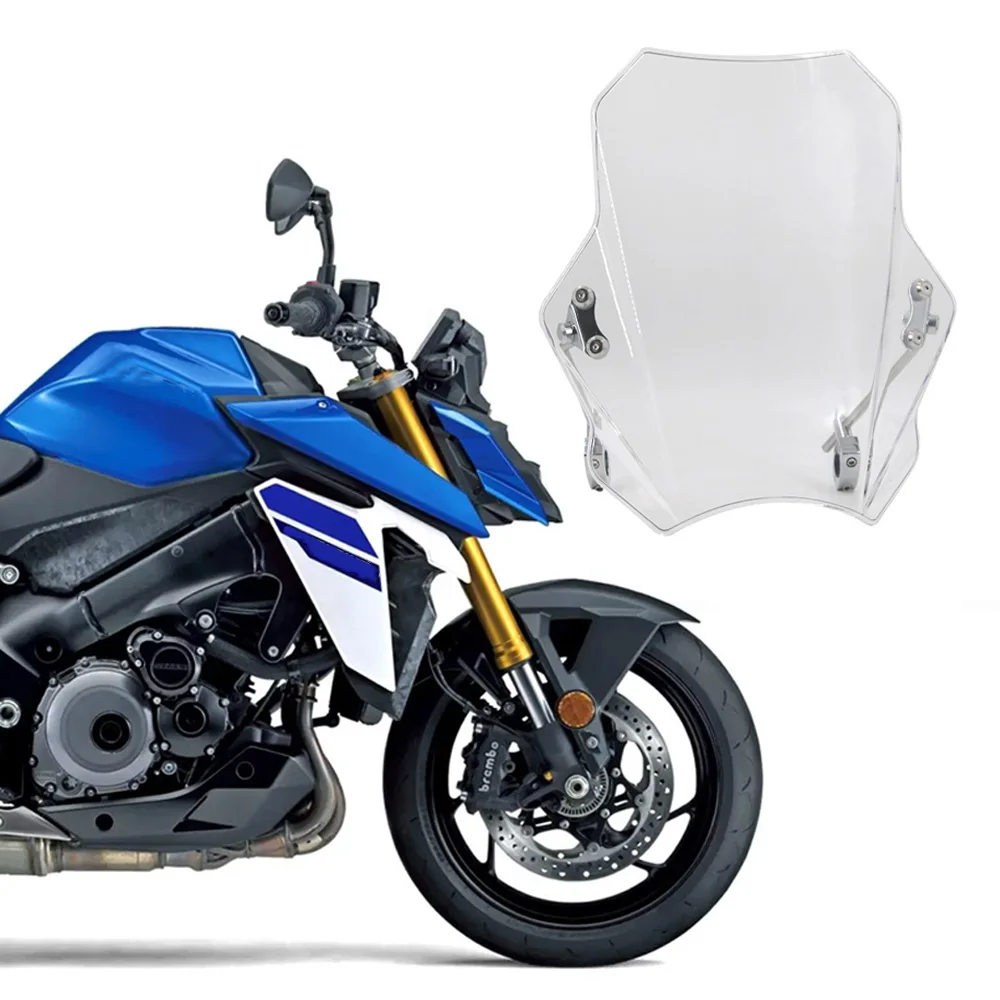 

Для Suzuki GSX-S1000 GSX S 1000 2015-2017 мотоцикл универсальное лобовое стекло регулируемый солнцезащитный козырек, диффузор, обтекатель