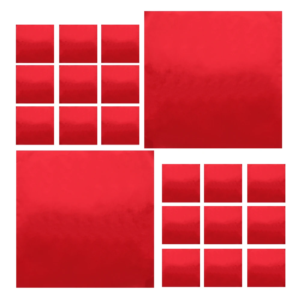 

200pcs 20x20cm Aluminum Chocolate Wrapping Paper Foil Wrapper Supplies Packaging Kitchen Bakery Tools