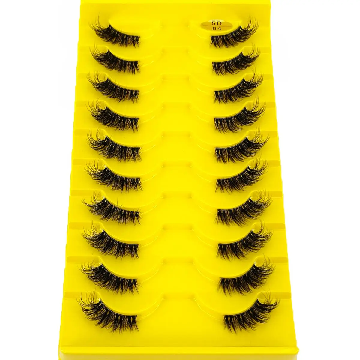 New Half Lashes Clear Band Mink Eye Lashes Natural Fluffy False Eyelashes Clear Strip Eyelashes Accent Corner 3/4 Half Eyelashes