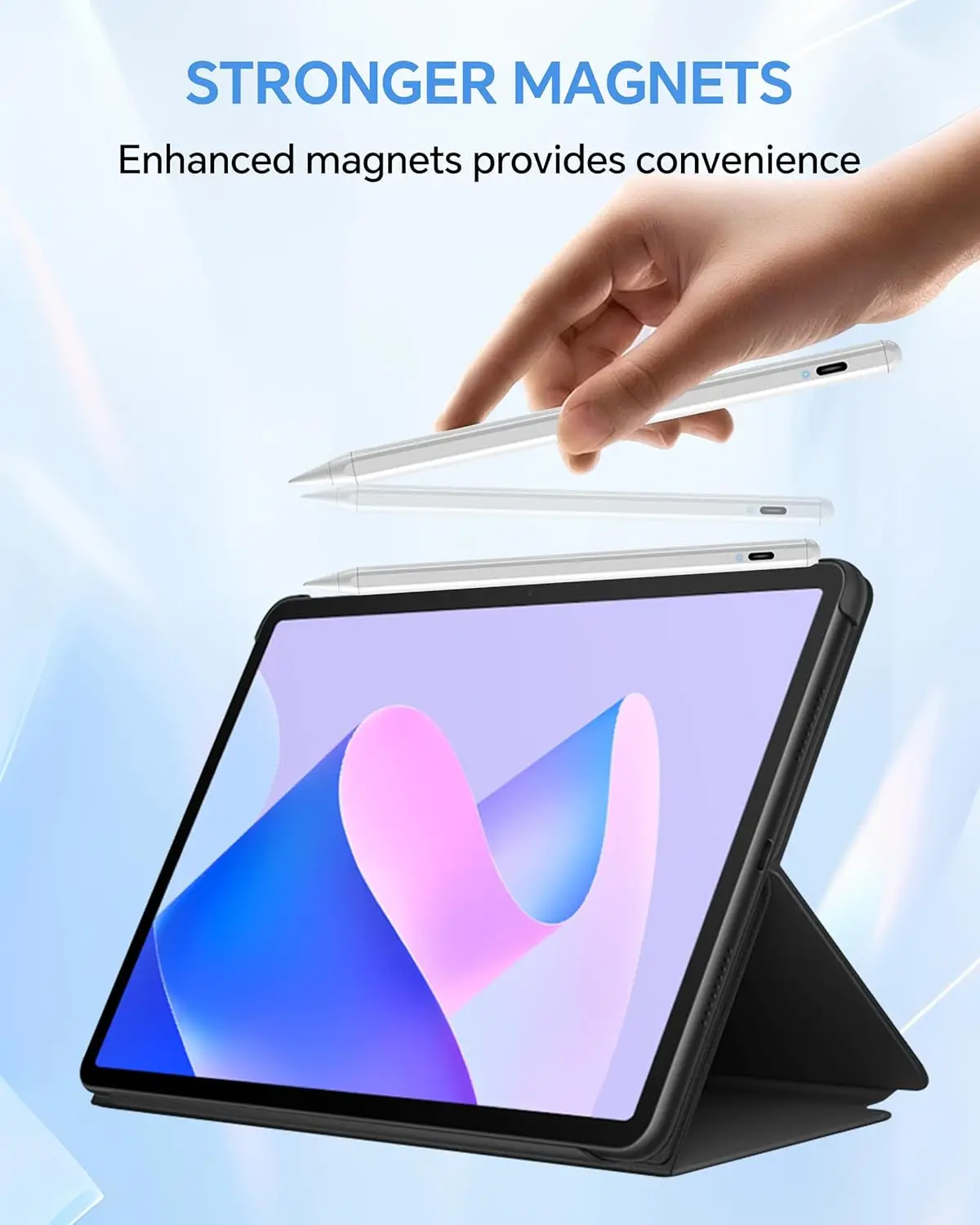 Rysik Palm Rejection & Tilt Magnetic do iPada 2018-2025 iPad Pen 9./8./7./6 Gen, Air 3/4, Mini 5/6, Pro11 12,9 cala 3./4./5