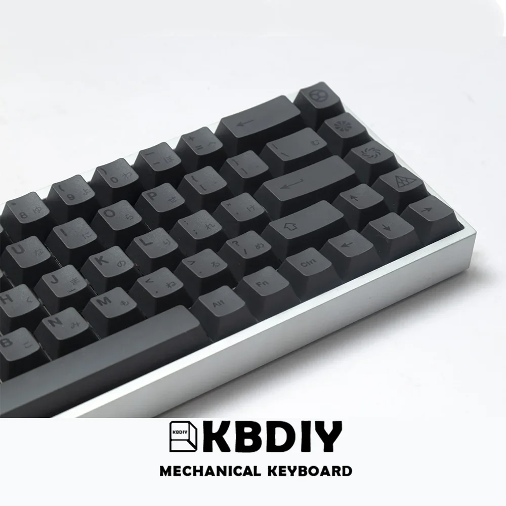 GMK Minimalist Gray Keycaps PBT Cherry Profile Black 138 Keys Cap for MX Switches Mechanical Game Keyboard Keycap DIY