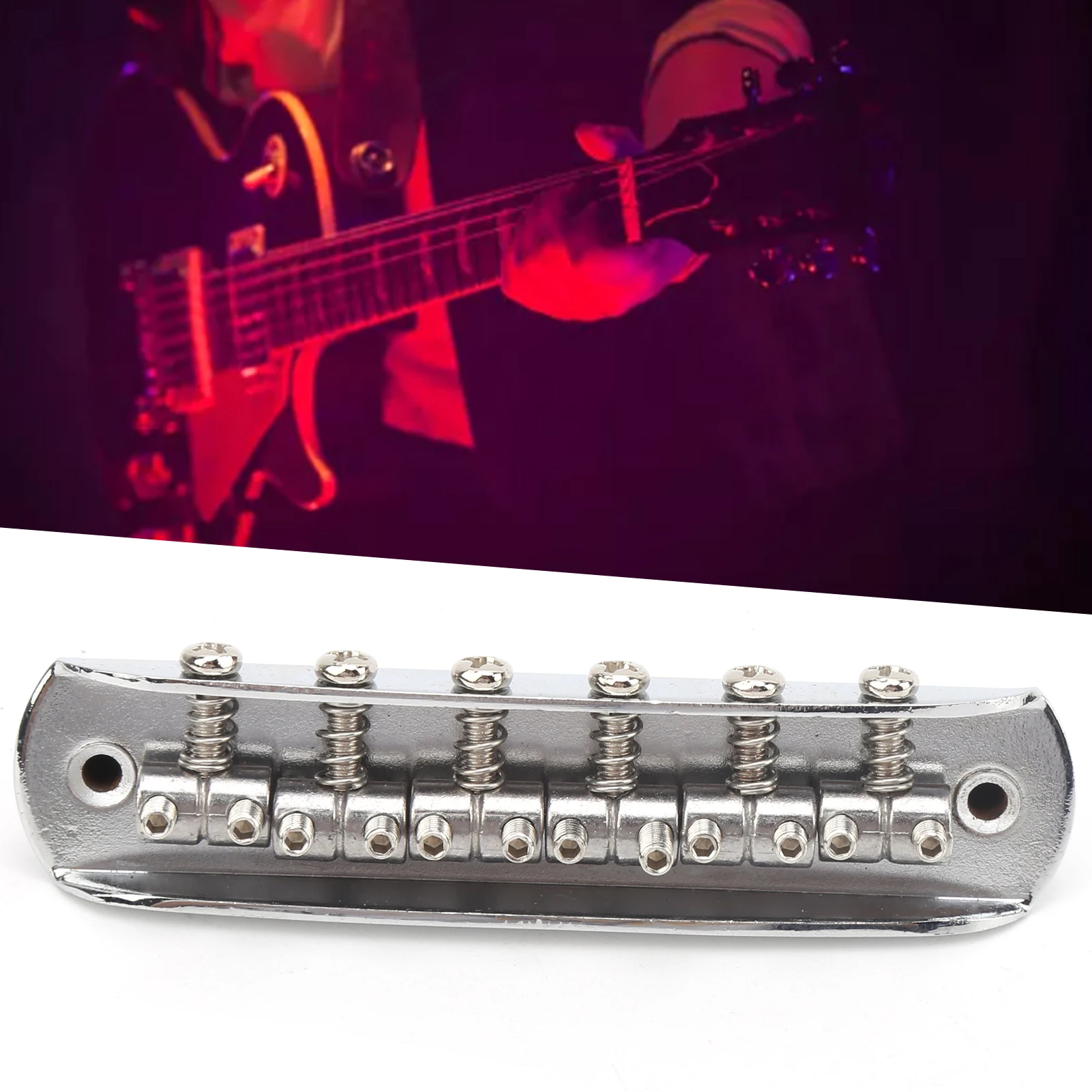 الخيوط السرج جسر الغيتار 6 سلسلة الغيتار سبائك الزنك استبدال الملحقات