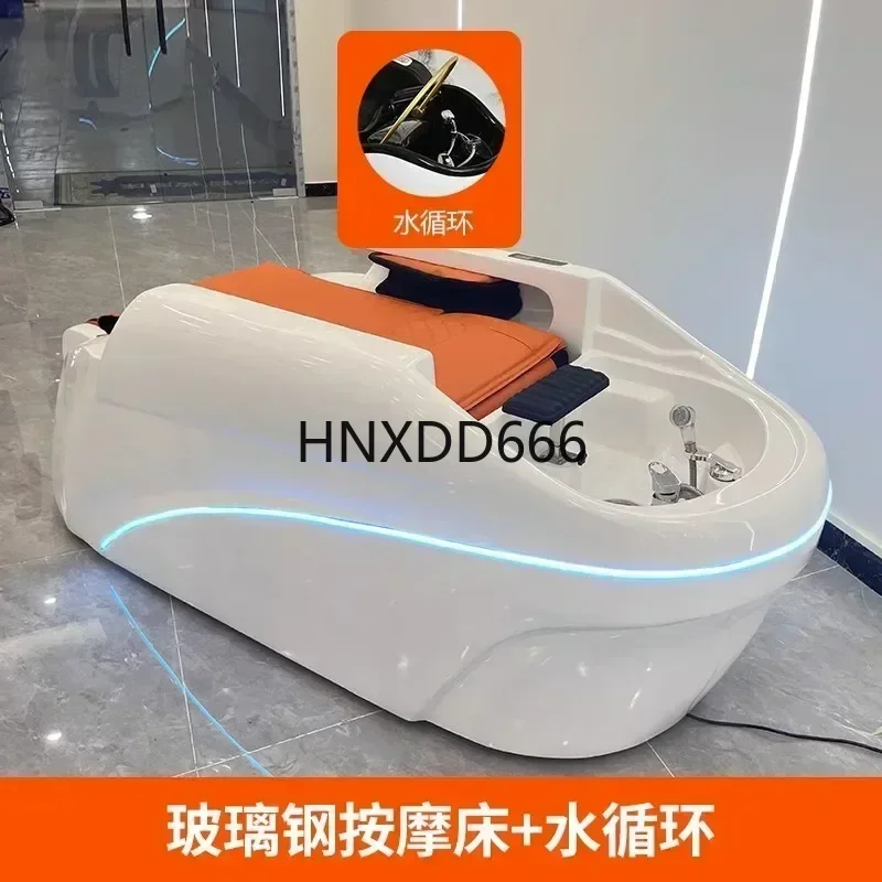Automatic Intelligent Electric Massage Shampoo Bed for Hair Salon Water Circulation Fumigation Head Therapy Multifunctional