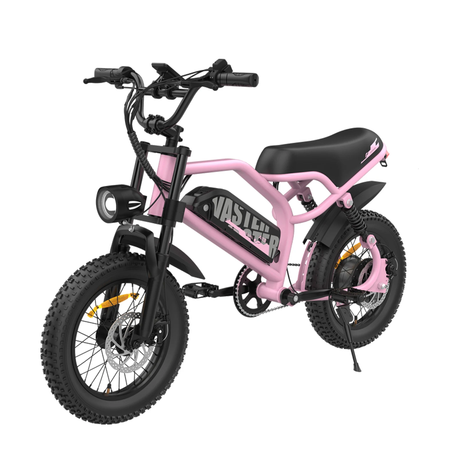 VDL Mountain Electric Bike , 16" Fat Tire Ebike, Wider Seat 250W Peak Motor, Removable Battery, Front Fork Suspension image 3