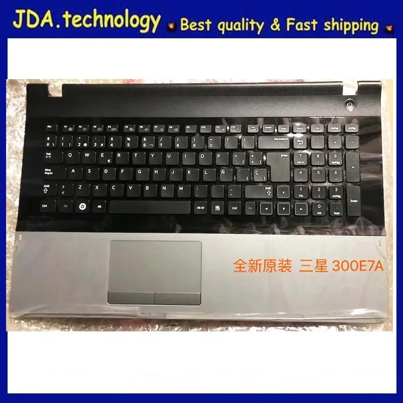 

MEIARROW New/org For samsung np 300E7A 305E7A NP300E7A NP305E7A palmrest EUR Brazil keyboard upper cover Touchpad