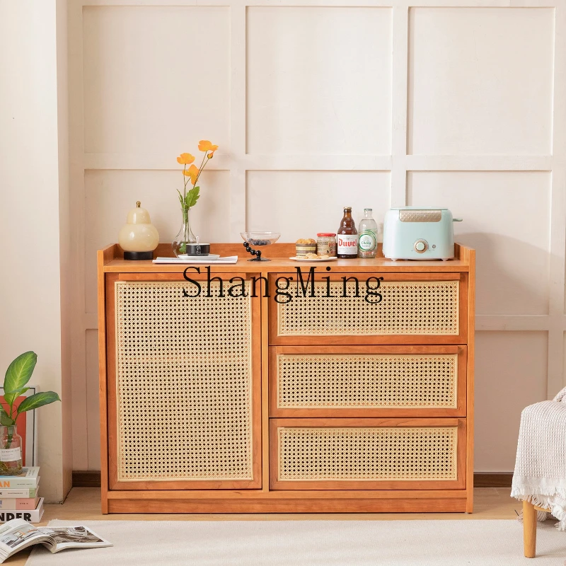 FG good-looking  solid wood side cabinet living room tea cabinet sofa side entrance kitchen cupboard