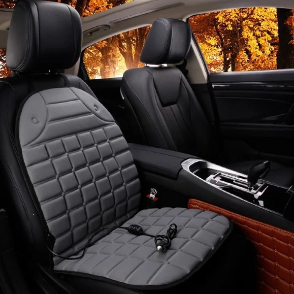 Heated Car Seat Cushion Winter Fast-Heating Seat Cushion Car Seat Electric Heated Seat Pad Universal For 12V Cars In-Vehicle Use