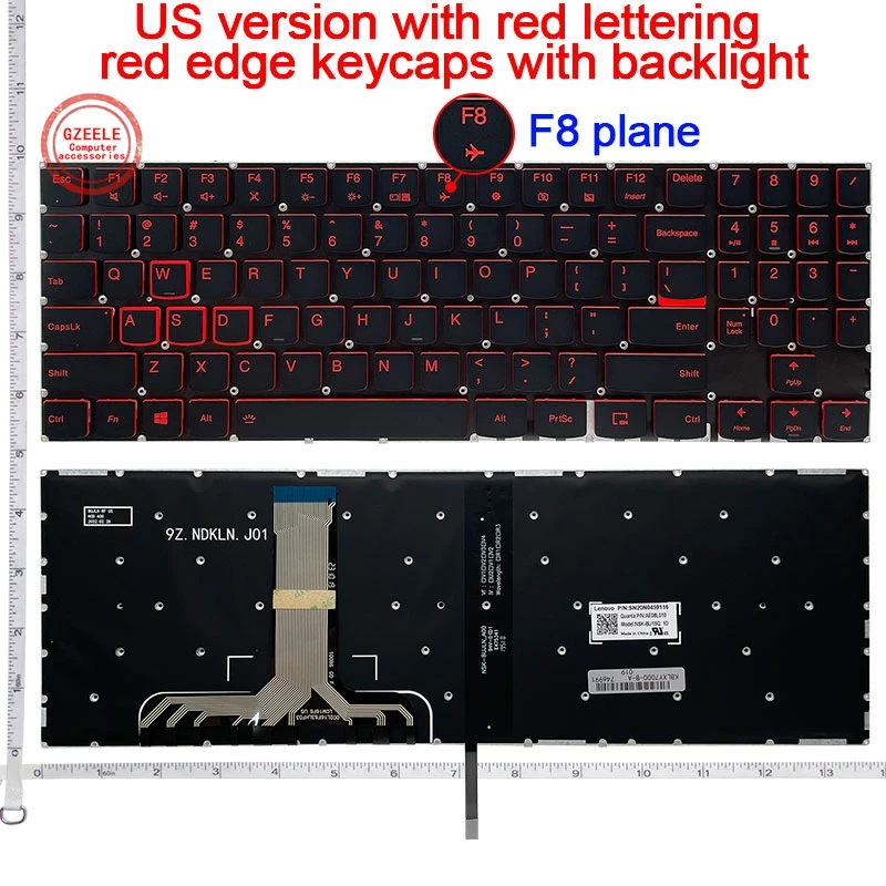 US NEW keyboard For Lenovo Y540-15 Y540-15IRH Y545-15ICH Y530-15ICH-1060/Y7000P-1060 Y740-14 Y730 Y530-15 Y7000 2018-2019 laptop