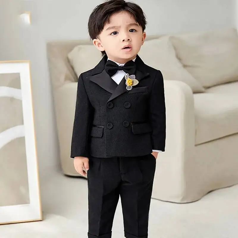 

Children's Halloween Cosplay Suit Costume Set Flower Girl 2023 Three Piece Set Handsome British Small Suit Boys' Baby Dress