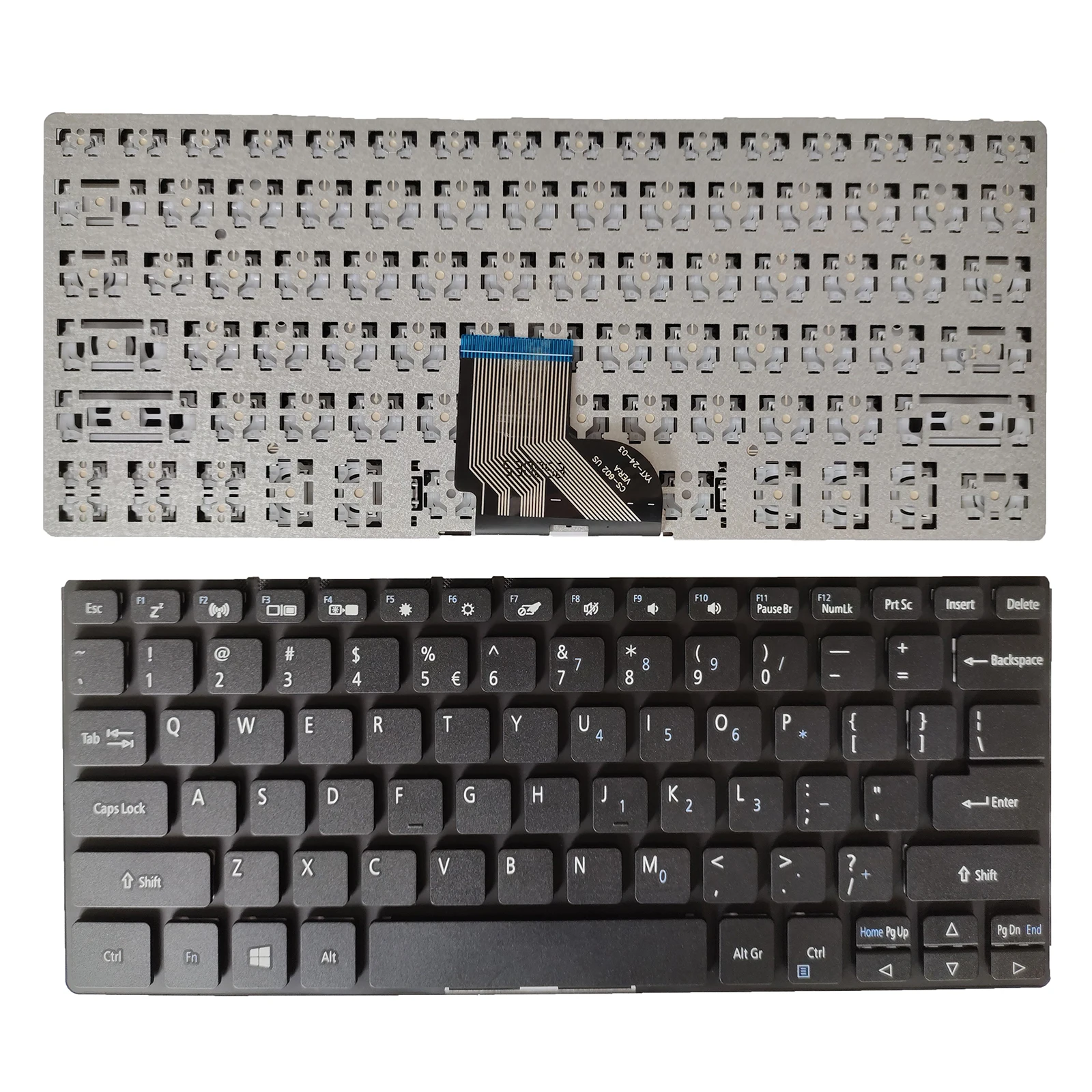 US Laptop Keyboard for ACER Spin 1 SP111-32N SP111-33 SP111-34N N17H2 6B.GRMN8.007 no pointer with backlight