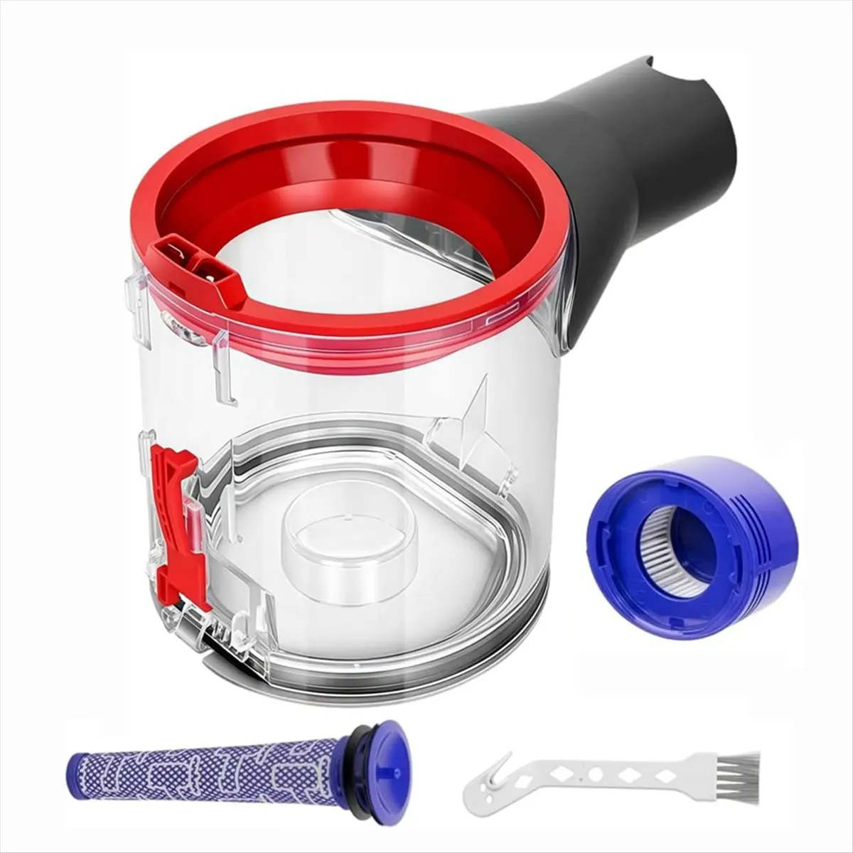 A62K Bottom Bin Cover Accessory Set for V7 V8 SV10 SV11 Vacuum Cleaner Parts with Pre Post Filter Replacement Parts