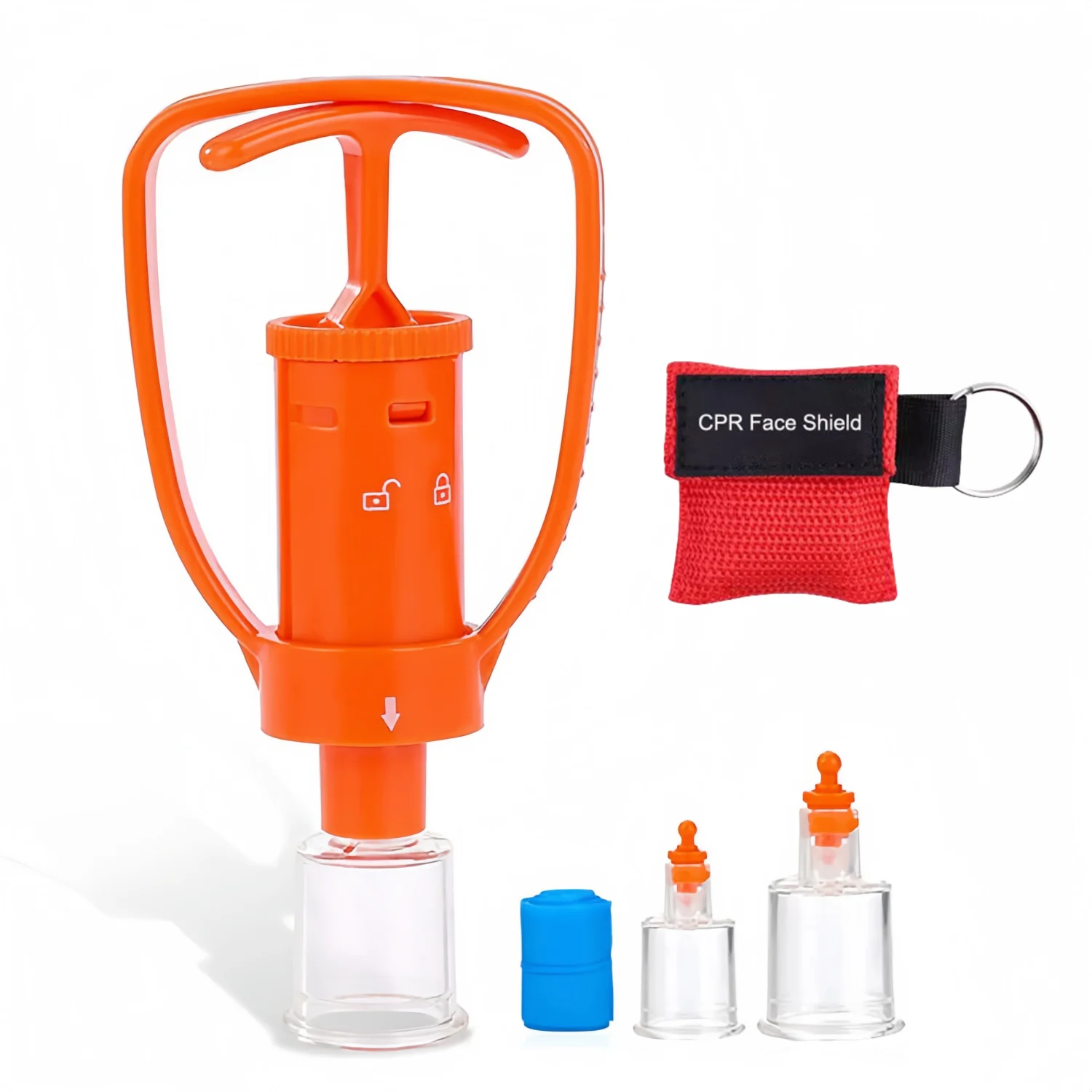 Snake Bee Sting First Aid Kit Portable Venom Extractor Suction Pump for Outdoor Camping Survival Gear with CPR Face Shield