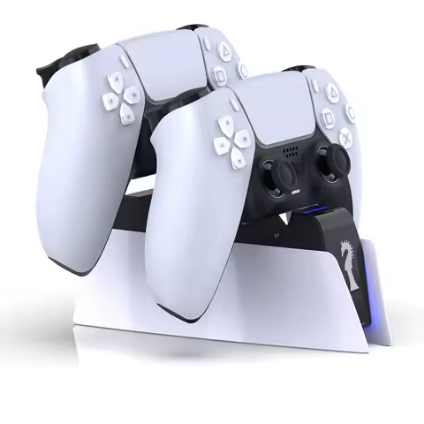 Estação de carregamento DualSense tipo C para PS5 Carregamento duplo Suporte para carregador de dock para o controle de jogo sem fio DualSense do PlayStation 5