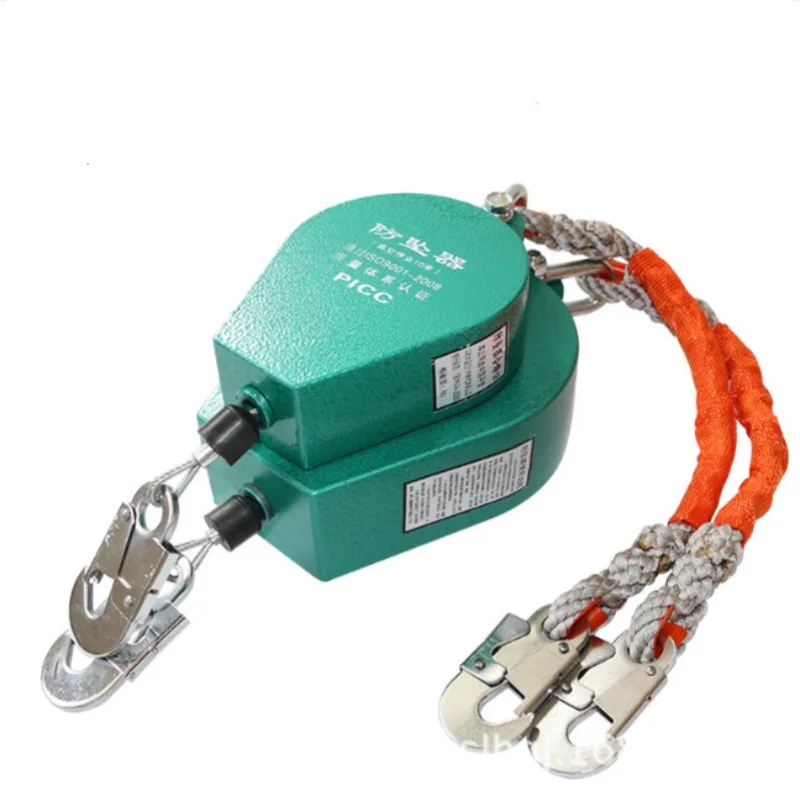 5m 7m 10m 15m 30m 60m Falling Protector Speed Differential Safety Wire Rope Retractable Fall Arrester