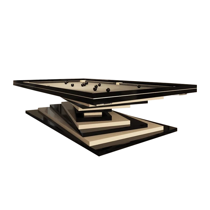 

Современный роскошный бассейн-стол из массива дерева по индивидуальному заказу с кожаным карманом