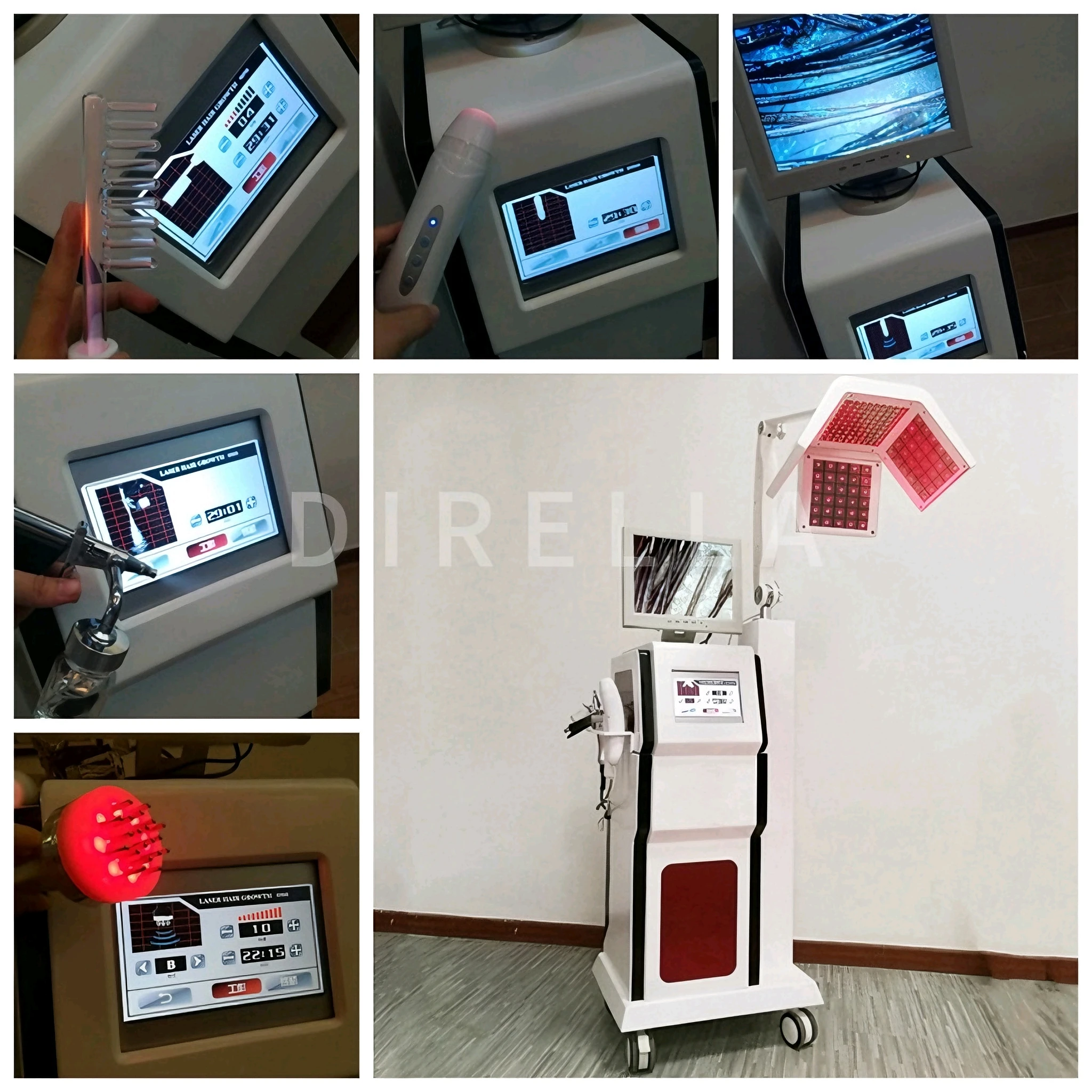 

Multifunctional 650nm Laser Hair Growth Scalp Care Device Scalp Massage Therapy Hair Loss Treatment Beauty Machine with Analysis